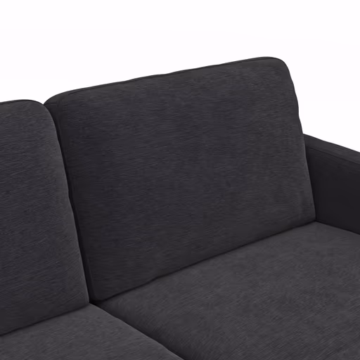 Wohnlandschaft Enna - Ecke links, 2,5-Sitzer, Longchair rechts, Stoff, Anthrazit