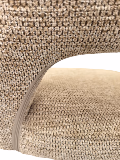 Armlehnstuhl MARESA - drehbar, Stoff, Braun