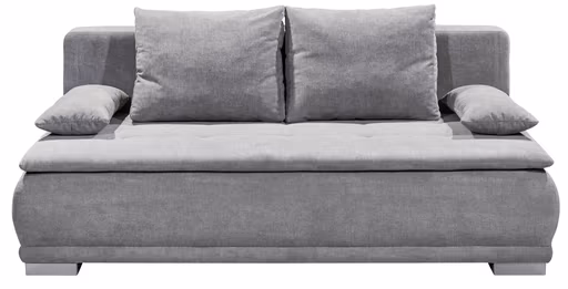 Dauerschlafsofa - 3-Sitzer inkl. Schlaffunktion und Bettkasten, Stoff Schlamm