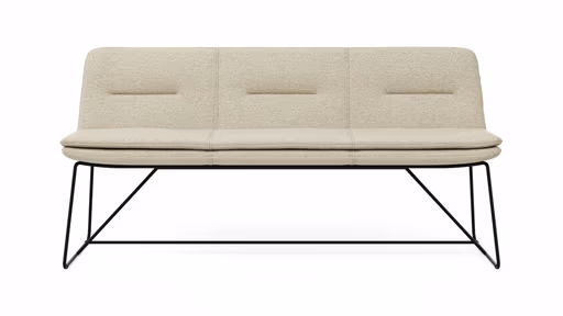 Polsterbank Macano - B ca. 180 cm, Stoff, Beige