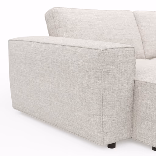 Bigsofa Lilaia - 3-Sitzer Tief, Stoff, Kaschmir