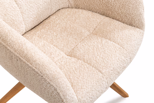 Armlehnstuhl - Polyester, Beige