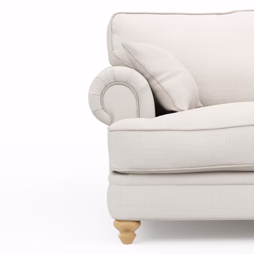 Sofa Mapleton - 3-Sitzer, Stoff, Creme