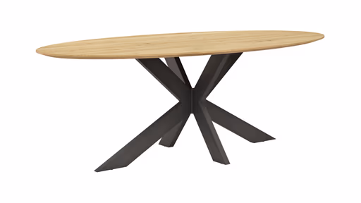 Esstisch Phoenix - LB ca. 220x110 cm, Eiche massiv, oval