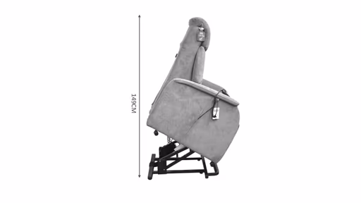 TV-Sessel MARIN - Aufstehhilfe, Relaxfunktion, Kopfteilverstellung, Leder, Dunkelbraun