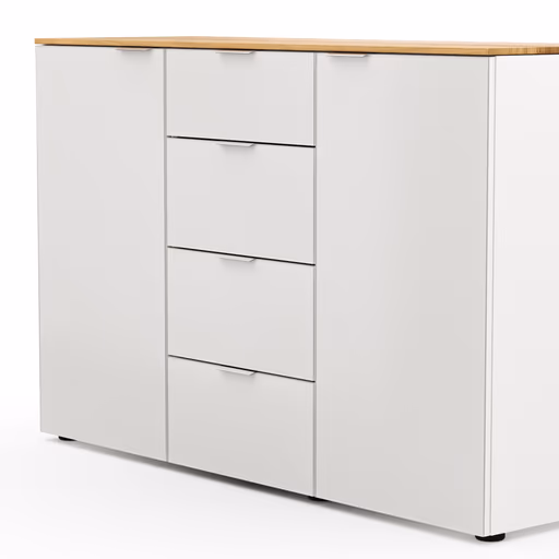 Kommode Colorado Beimöbel - BHT ca. 135x87x43 cm, Weiß