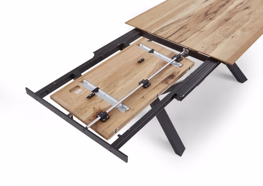 Esstisch - ausziehbar, LB ca. 180x100 cm, Eiche massiv