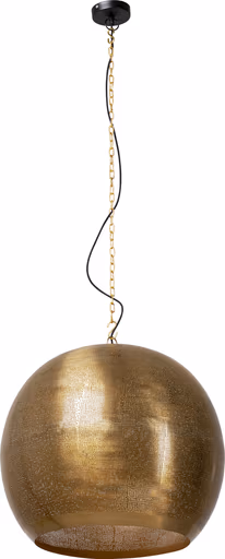 Hängeleuchte- höhenverstellbar, DH ca. 60x56 cm, Stahl, Messing beschichtet, Gold