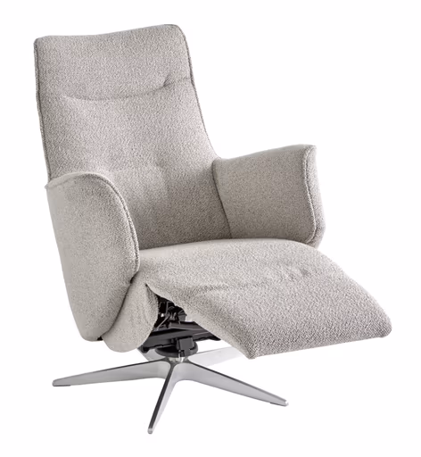 Relaxsessel Riposo - inkl. motorischer Relaxfunktion, Stoff, Graubeige