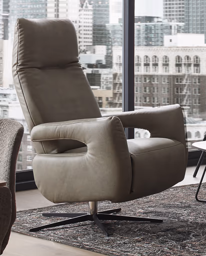 Relaxsessel Lucero - Kopfteil/Fußteil/Rückenlehne verstellbar, Stoff, Olivgrün