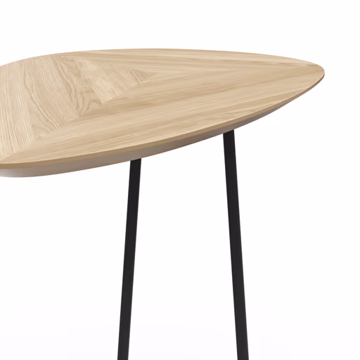 Sofatisch Fano - LBH ca. 57x39x54 cm, Eiche natur, Furnier