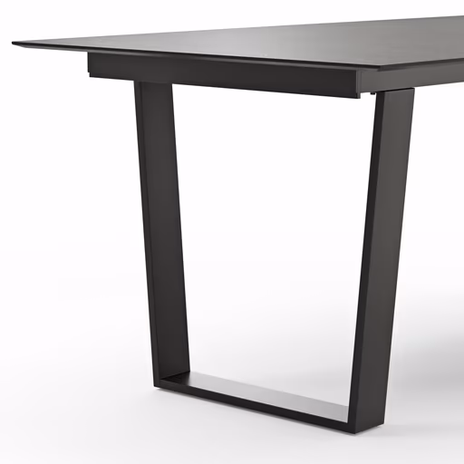 Esstisch Dinner - verlängerbar, LB ca. 180x95 cm, Kunststoff, Dunkelgrau