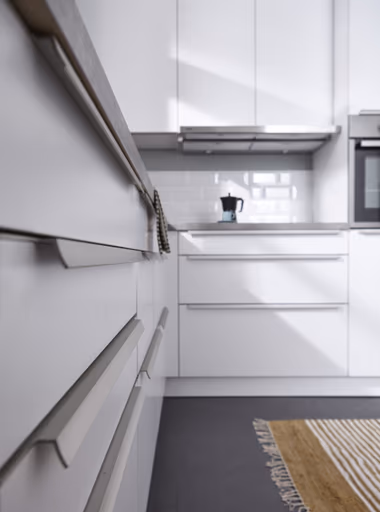 U-Küche 52.180 5 520, Kristallweiß matt