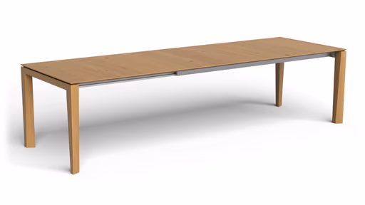 Esstisch 3400 - ausziehbar, LB ca. 200x100 cm, Asteiche massiv, Geölt, Gedrehter Fuss