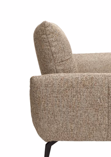Sessel PAYTON - Loveseat inkl. Rückenneigung, Stoff, Dunkelgrau