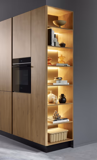 Inselküche 51.230 CO 5 525, Kaschmirbraun matt 