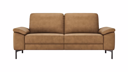  Sofa Anna - 2,5-Sitzer, Leder, Cognac