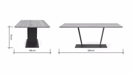 Esstisch Belfast - LB ca. 200x100 cm, Eiche massiv, legno geölt