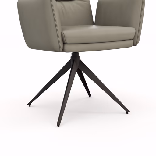 Armlehnstuhl Coscino - Leder, Safari