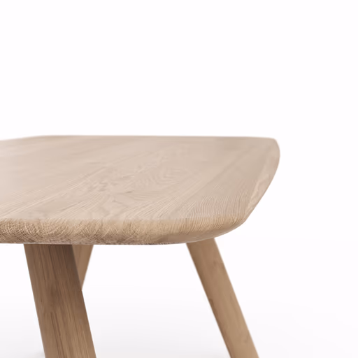 Esstisch Nayara - LB ca. 200x100 cm, Eiche massiv, satin gebeizt matt lackiert