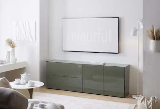 Lowboard - B ca. 181 cm, Olivgrün