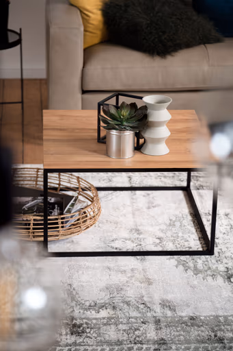 Couchtisch Kai - LBH ca. 65x65x37 cm, Asteiche massiv