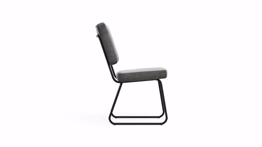 Polsterstuhl Wesley - Stoff, Grau