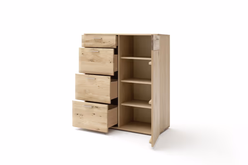 Kommode - Balkeneiche teilmassiv