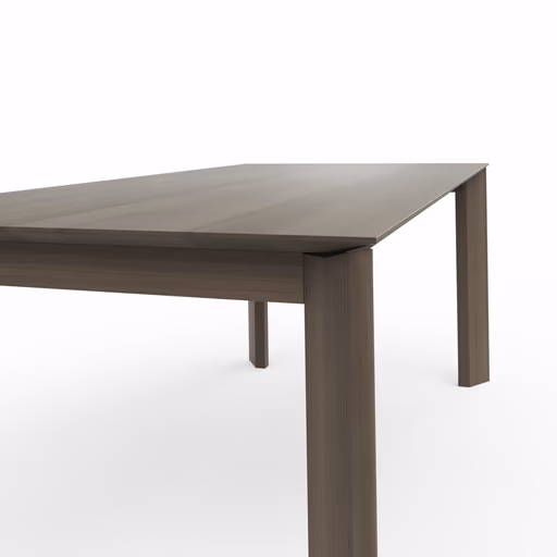 Esstisch Saratoga - ausziehbar, LB ca. 200x95 cm, Buche massiv, silbergrau geölt