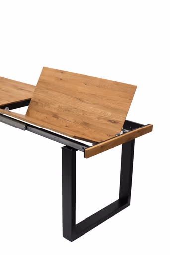 Esstisch - ausziehbar, LB ca. 180x90 cm, Eiche massiv