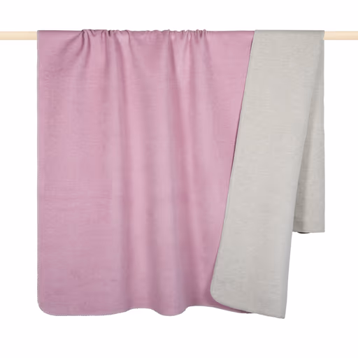 Wende-Decke - BL ca. 150x200 cm, Rosa/Grau