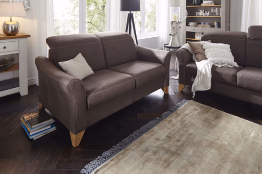 Sofa Canterbury - 2,5-Sitzer, Stoff, Dunkelbraun