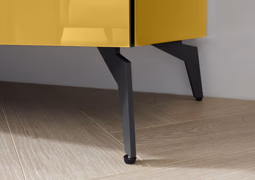 Lowboard - B ca. 181 cm, Goldgelb