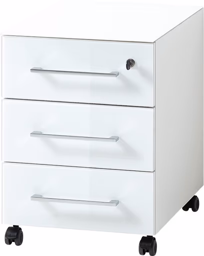 Rollcontainer GWEN - B/H/T ca. 40x55x50 cm, Weiß 