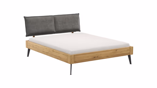 Bettgestell 1660 - Liegefläche ca. 160x200 cm, Wildeiche massiv, geölt