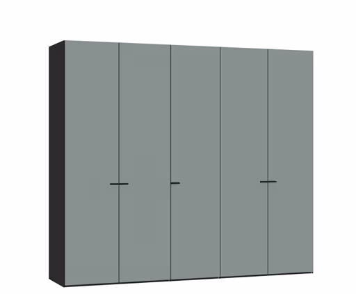 Drehtürenschrank JOIN IT- B ca. 252 cm, Schwarz, Salbei