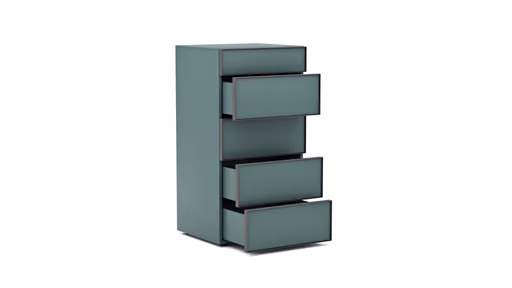 Kommode Loretto - BHT ca. 60x115x53 cm, Lack matt, Salbeigrün