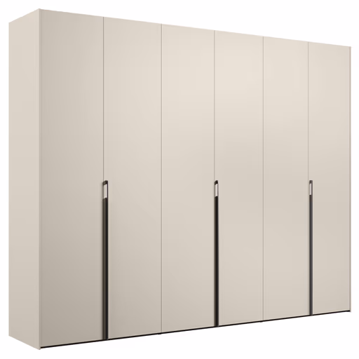 Drehtürenschrank Solina Alfa - B ca. 303 cm, Melamin matt, Düne