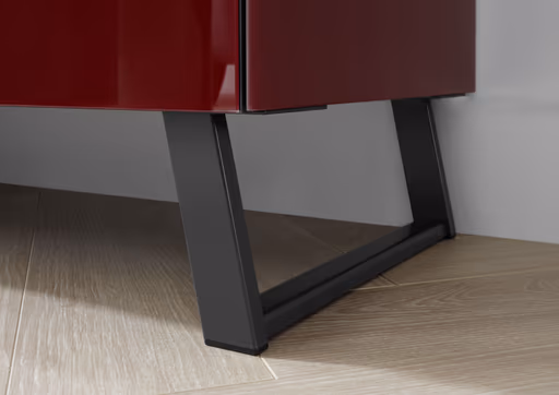 Lowboard - B ca. 181 cm, Bordeauxrot