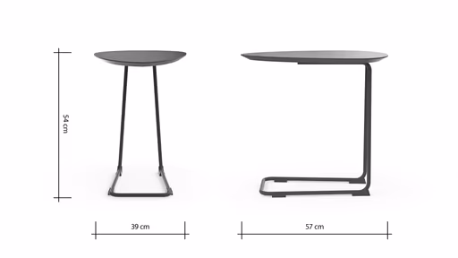 Sofatisch Fano - LBH ca. 57x39x54 cm, Fenix, Dunkelblau