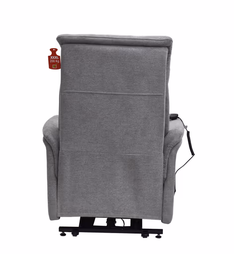 TV-Sessel MARCIO - Aufstehhilfe, Relaxfunktion, Stoff, Hellgrau