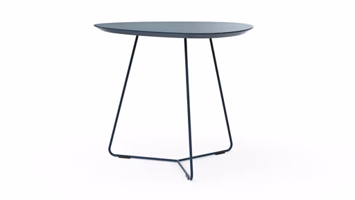 Ecktisch Fano - LBH ca. 59x50x50 cm, Fenix, Dunkelblau