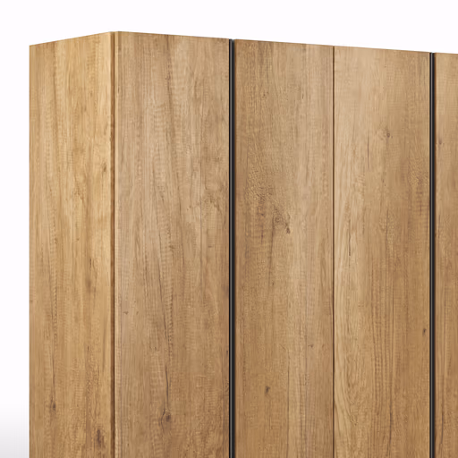 Drehtürenschrank Loretto - B ca. 280 cm, Melamin Astig hell