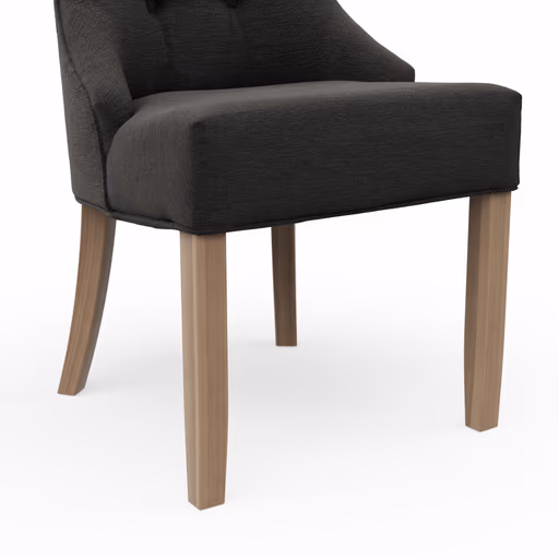 Stuhl Litchfield - Stoff, Schwarzgrau