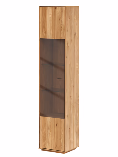 Vitrine Saratoga - links, Wildeiche massiv, natur geölt