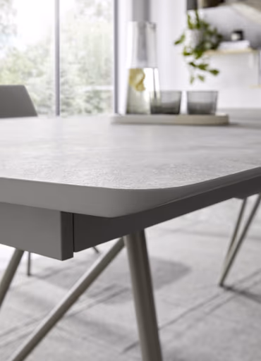 Esstisch Sedana - LB ca. 200x100 cm, HPL, Grau