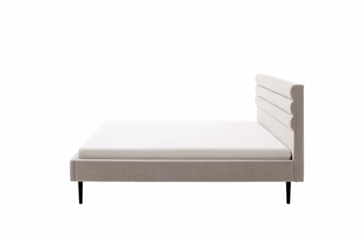 Polsterbett - Liegefläche ca. 180x200 cm, Stoff, beige