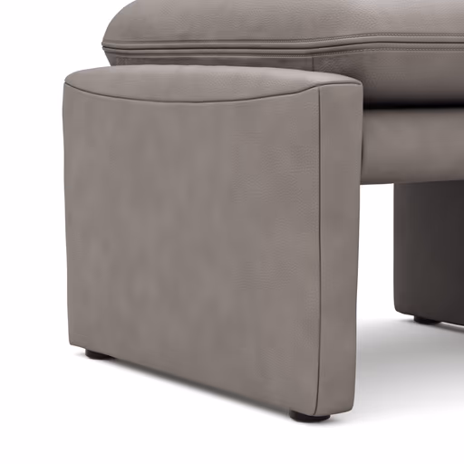 Hocker Tenero - inkl. Sitzhöhe verstellbar, Stoff, Grau