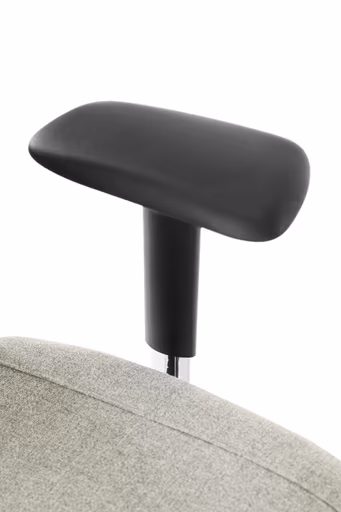 Chefsessel - mit Ergo-Rückenpolsterung und 3D-Armlehnen, Stoff, Schwarz