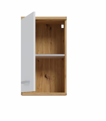 Hängeschrank- B ca. 40 cm, Eiche Dekor, Hellgrau